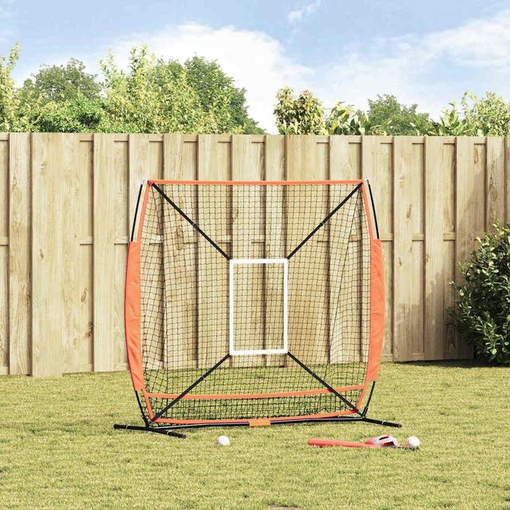 vidaXL Honken en Softbal Zwart 180 x 90 x 153 cm Polyester, Sport en Fitness, Honkbal en Softbal, Nieuw, Verzenden