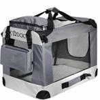 Cadoca Hondentransportbox XL 82 x 59 x 59cm grijs