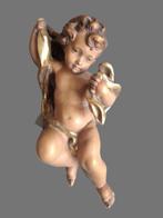 Anri - Snijwerk, Farbiger Engel - Handarbeit - 24 cm - Hout, Antiek en Kunst