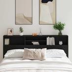 vidaXL Hoofdeinde kas Zwart eiken 200 x 19 x 103.5 cm, Huis en Inrichting, Verzenden, Nieuw, Zwart, Hout
