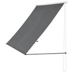 Luifel markies uitvalscherm grijs 300x120 cm, Verzenden, Nieuw