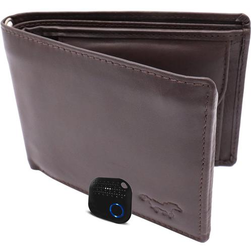 Uitgebreide portemonnee Heren met Tracker  - Portefeuille me, Sieraden, Tassen en Uiterlijk, Portemonnees, Leer, Nieuw, Ophalen of Verzenden
