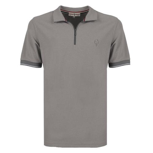 -48% Q1905  Q1905 Polo shirt stroke midden  maat S, Kleding | Heren, Sportkleding, Grijs, Nieuw, Verzenden