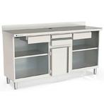 Koffiewerkbank | 600 RANGE | RVS | Draaideur + Afkloplade +2, Verzenden, Nieuw in verpakking