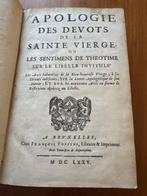 Anonyme - Apologie des dévots de la Sainte Vierge, ou Les