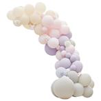 Lila Grijs Roze Ballonnenboog Mat XL DIY Set, Verzenden, Nieuw