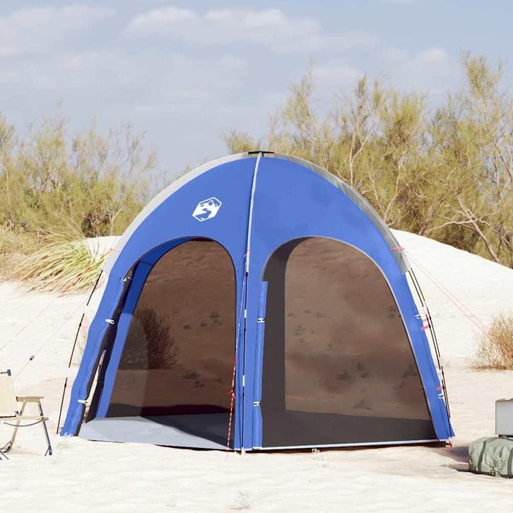 vidaXL Zwembad Tent met dak azuurblauw 366 x 305 x 231 cm, Caravans en Kamperen, Tenten, Nieuw, Verzenden