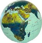 Opblaasbare wereldbol Wereld globe natuurkundig 40cm | ITMB, Nieuw, Verzenden
