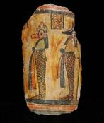 Oud-Egyptisch - Fragment van cartonnage - zoon van Horus -