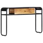 vidaXL Wandtafel 118x30x75 cm massief mangohout, Huis en Inrichting, Tafels | Bijzettafels, Verzenden, Nieuw