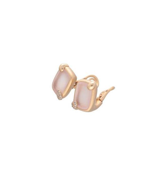 Pomellato - Oorbellen - Rittrato - 18 karaat Roségoud Quartz, Sieraden, Tassen en Uiterlijk, Oorbellen