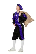 Pieten kostuum Diego zwart/paars, Ophalen of Verzenden, Nieuw