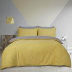 Sleepdown dekbedovertrek Square Dots geo geel - blended kato, Huis en Inrichting, Slaapkamer | Beddengoed, Nieuw, Verzenden