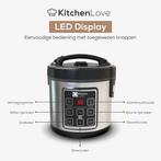Tweedekans | KitchenLove Rijstkoker met Stomer - 1,2L -, Witgoed en Apparatuur, Slowcookers, Ophalen of Verzenden, Gebruikt