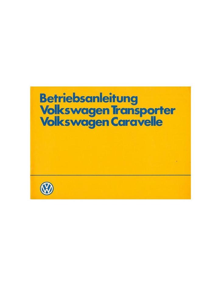 1983 VOLKSWAGEN CARAVELLE TRANSPORTER INSTRUCTIEBOEKJE, Auto diversen, Handleidingen en Instructieboekjes