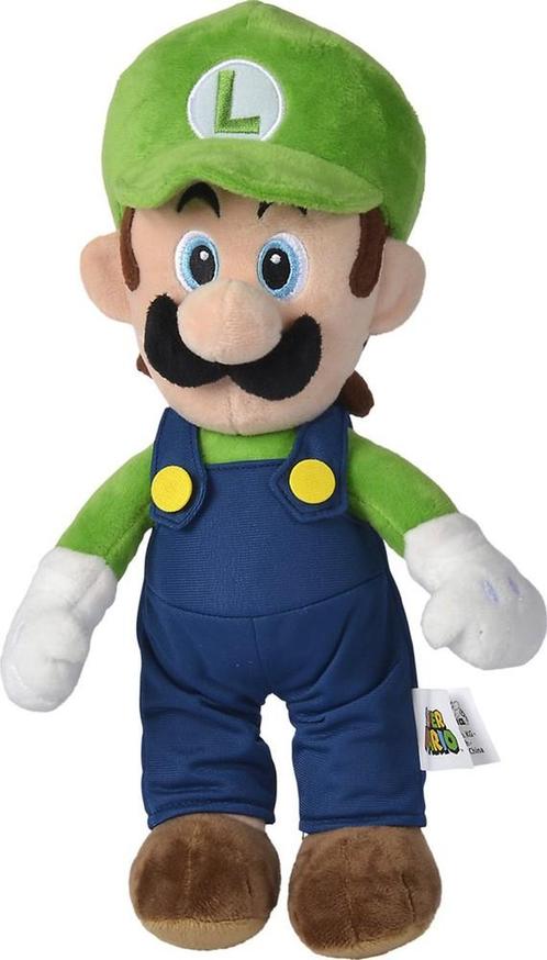 Super Mario Knuffel - Luigi (30 cm) | Simba - Hobby, Kinderen en Baby's, Speelgoed | Knuffels en Pluche, Nieuw, Verzenden