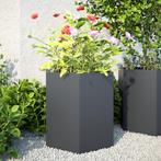 vidaXL Plantenbakken 2 st zeshoek 46x40x45 cm staal, Tuin en Terras, Verzenden, Nieuw, Metaal