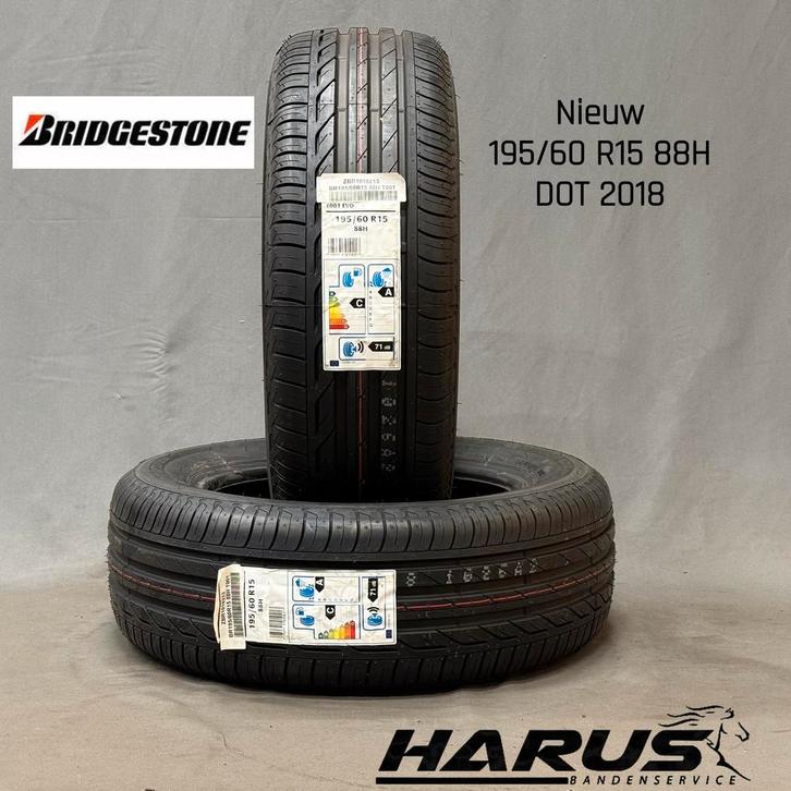 195/60/15 88H Bridgestone zomerbanden nieuw dot 2018, Auto-onderdelen, Banden en Velgen, 15 inch, Erkend duurzaam, Zomerbanden
