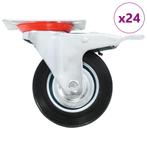 vidaXL 24 st Zwenkwielen 100 mm, Zakelijke goederen, Verzenden
