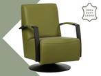 Leren draaifauteuil Mood - Toledo Apple Green (groen) -, Nieuw, Ophalen of Verzenden, Eén, Industrieel, Modern