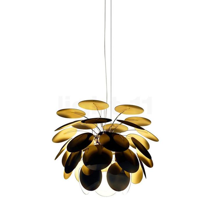 Marset Discocø³ Hanglamp, zwart/goud - ø¸35 cm , Magazij, Huis en Inrichting, Lampen | Hanglampen, Nieuw, Verzenden