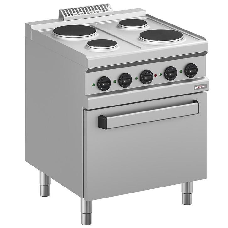 Diverso by Diamond Fornuis + Oven | Elektrisch | 4 Kookpunte, Zakelijke goederen, Horeca | Keukenapparatuur, Nieuw in verpakking