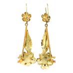 Gouden fantasie oorhangers 14 krt, Sieraden, Tassen en Uiterlijk, Oorbellen, Ophalen of Verzenden, Nieuw