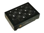 Glasballen zwarte kerstballen van glas black combi cap - 57, Ophalen of Verzenden, Nieuw