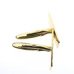 Gouden manchetknopen met patroon | Vintage, Sieraden, Tassen en Uiterlijk, Antieke sieraden, Ophalen of Verzenden, Goud