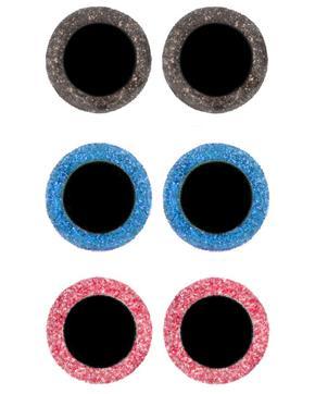 Dierenogen Roze/Blauw/Zilver (60 stuks), Hobby en Vrije tijd, Naaien en Fournituren, Nieuw