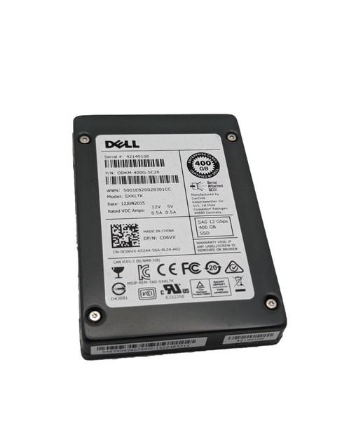 400GB 12G SAS SSD, Dell SXKLTK P/N: C06VX, 0C06VX, 0DKM-400G, Computers en Software, Harde schijven, Zo goed als nieuw, Server
