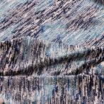 BA138 - Zeldzame oceaanblauwe stof – Italiaans fluweel -, Antiek en Kunst