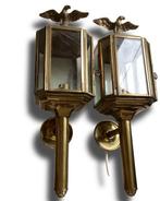 Lantaarn (2) - Verguld messing, Antiek en Kunst