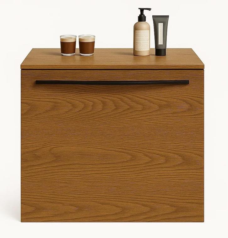 Badplaats Badkamerkast Reno 45 x 32 x 50 cm - Eiken, Huis en Inrichting, Badkamer | Badkamermeubels, Nieuw, (Half)hoge kast, Verzenden