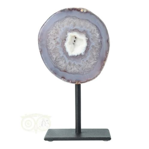 Agaat op standaard Nr 56 - 446  gram - Brazilië, Sieraden, Tassen en Uiterlijk, Edelstenen, Nieuw, Verzenden