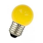 Ledlamp E27 kogellamp geel 1W, Nieuw, Verzenden