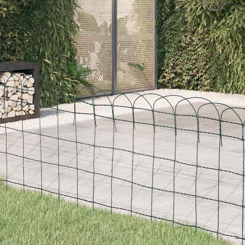 vidaXL Borderafscheiding 10x0,65 m gepoedercoat ijzer, Tuin en Terras, Overige Tuin en Terras, Nieuw, Verzenden