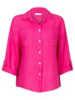 Blouse Linnen Roze, dames blouse roze, Kleding | Dames, Blouses en Tunieken, Nieuw, Verzenden
