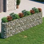 vidaXL Gabion plantenbak verhoogd 400x50x100 cm, 100 cm of meer, Verzenden, Nieuw, Metaal