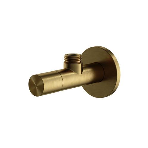 Hotbath Archie Hoekstopkraan Rond Met Filter 1/2 Geborsteld, Doe-het-zelf en Verbouw, Sanitair, Kraan, Nieuw, Ophalen of Verzenden