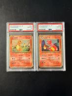 Pokémon - 2 Graded card - Charmander, Charmeleon #001, #002, Nieuw