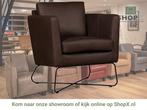Leren fauteuil Club - Rancho Brown (bruin), Huis en Inrichting, Fauteuils, Nieuw, Ophalen of Verzenden, 75 tot 100 cm, Industrieel, Modern