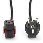 C13 kabel | ACT | 3 meter (Haaks, Omlaag, IEC lock), Computers en Software, Pc- en Netwerkkabels, Verzenden, Nieuw