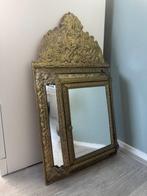 Spiegel- Antiek Hollands Latoenkoperen Borstelkastje -