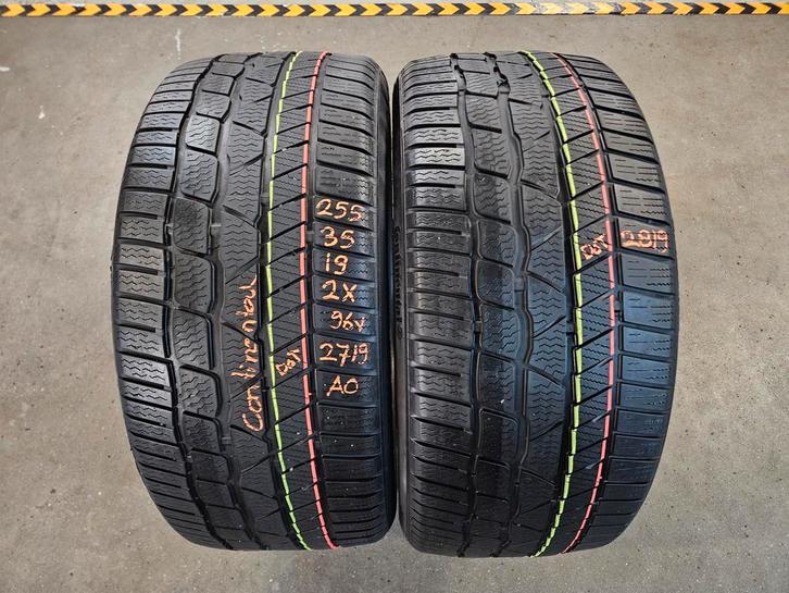 255/35/19 96V AO CONTINENTAL WINTERBANDEN 6,1MM PROFIEL 2X, Auto-onderdelen, Banden en Velgen, 19 inch, Erkend duurzaam, Winterbanden