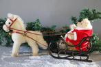 Steiff: pony slee met kerstman - Teddybeer - 2010-2020 -, Antiek en Kunst