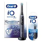 Oral-B Elektrische Tandenborstel iO 7 Zwart + Opzetborstels, Witgoed en Apparatuur, Nieuw, Verzenden