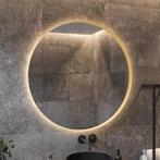 Spiegel BWS Star Rond met LED 60 cm Mat Goud, Ophalen of Verzenden, Nieuw, Bad