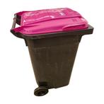 Afvalcontainer 240 liter, licht gebruikt - Grijs met roze, Huis en Inrichting, Ophalen of Verzenden, Nieuw