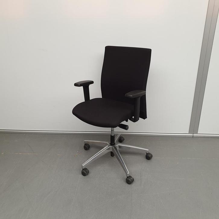 Interstuhl bureaustoel - zwarte stof, Huis en Inrichting, Bureaustoelen, Ophalen of Verzenden